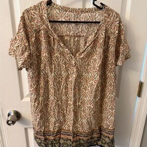 Floral Print Women's Top